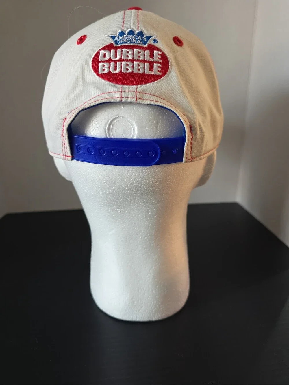 Dubble Bubble Blue & White Snapback Hat with Red Logo